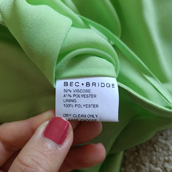 BNWT Bec & Bridge Ciao Bella Maxi Dress - Size 12 Apple Green - Picture 6 of 12